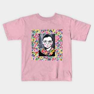 Ruth Bader Ginsberg Portrait Kids T-Shirt